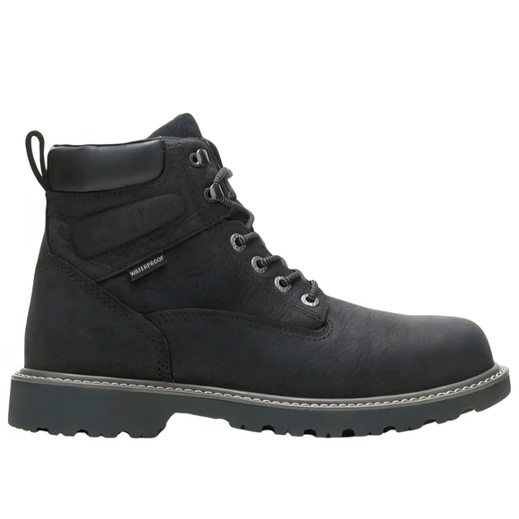 Wolverine Rugged Black Leather Combat Boots main image 5